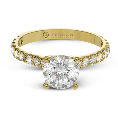 Engagement Ring in 14k Gold with Diamonds