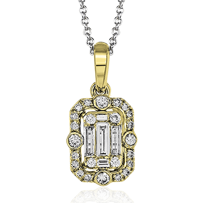 Pendant in 14k Gold with Diamonds