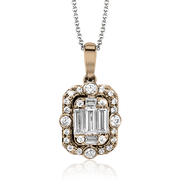 ZP789 Pendant in 14k Gold with Diamonds