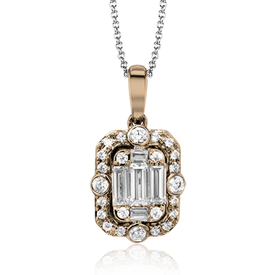 ZP789 Pendant in 14k Gold with Diamonds