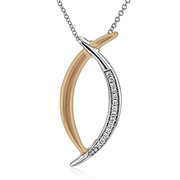 Pendant in 14k Gold with Diamonds