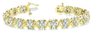 14K Yellow Gold Multi-Diamond Fashion Bracelet