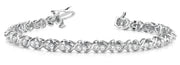Multi-Diamond Round Line Bracelet