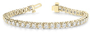14K Yellow Gold Diamond Tennis Bracelet