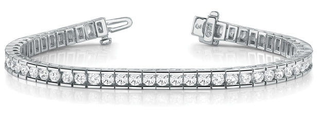 Multi-Diamond Fashion Line Bracelet