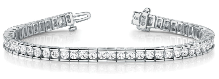 Multi-Diamond Fashion Line Bracelet