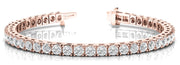 14K Rose Gold Diamond Tennis Bracelet