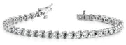 50-Stone Round Diamond Tennis Bracelet