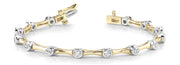 14K Yellow Gold 3/4 CT Diamond Fashion Bracelet