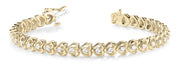 14K Yellow Gold Diamond Fashion Bracelet