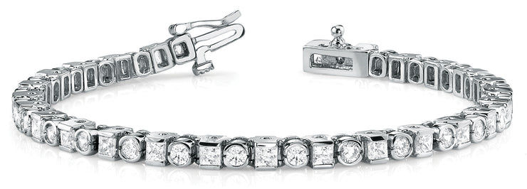 Multi-Diamond Fashion Tennis Bracelet