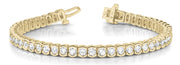 14K Yellow Gold Diamond Tennis Bracelet