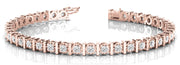 Rose Gold 1/2 CT Diamond Bar Bracelet
