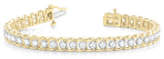 14K Yellow Gold Diamond Tennis Bracelet