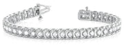 Round Diamond In-Line Tennis Bracelet