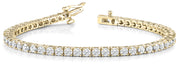 14K Yellow Gold 10.38ctw Diamond Line Bracelet