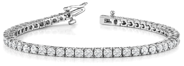 Multi-Diamond Line Fashion Bracelet