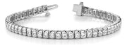 Diamond Round In Line Fashion Bracelet