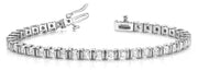 40-Stone Round Diamond Bar Bracelet