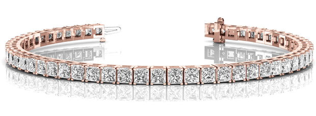 18K Rose Gold 10.92 CT Diamond Bracelet