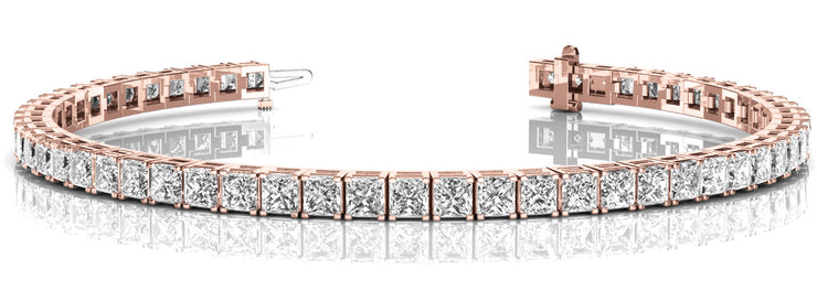 18K Rose Gold 10.92 CT Diamond Bracelet