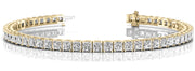 14K Yellow Gold 10.92ctw Square Diamond Bracelet