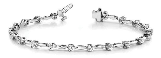 Multi-Diamond Fashion Tennis Bracelet