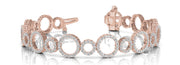 14K Rose Gold Multi-Diamond Fashion Bracelet