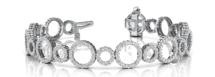 Multi-Diamond Fashion Tennis Bracelet