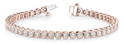 14K Rose Gold 2ctw Diamond In-Line Bracelet