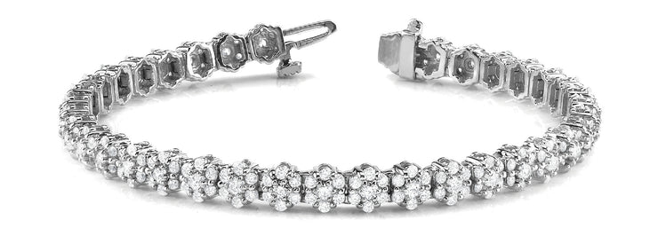 Multi-Diamond Fashion Bracelet