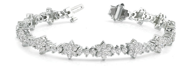 Multi-Diamond Fashion Tennis Bracelet