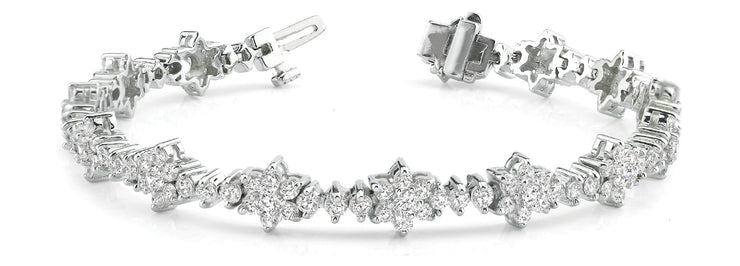 Multi-Diamond Fashion Tennis Bracelet