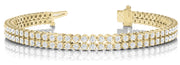 14K Yellow Gold 3.85ctw Diamond In-Line Bracelet