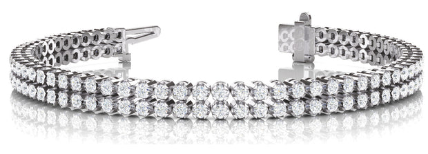 Multi Row Diamond Fashion Bracelet