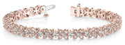 14K Rose Gold Diamond Fashion Bracelet