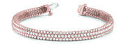 14K Rose Gold Diamond Multi-Row Bracelet