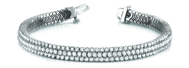 Multi Row Diamond Fashion Bracelet