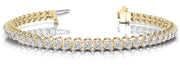 14K Yellow Gold Diamond Tennis Bracelet
