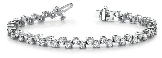Multi-Diamond Fashion Bracelet