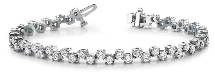 Multi-Diamond Fashion Bracelet