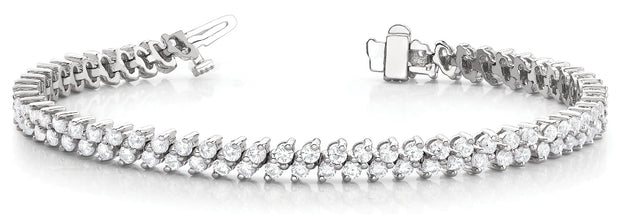 Multi-Row Diamond Fashion Bracelet