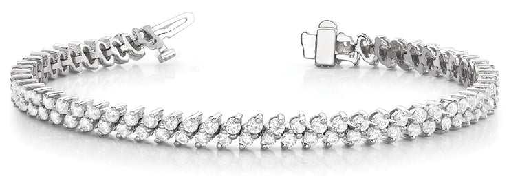 Multi-Row Diamond Fashion Bracelet