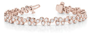 Rose Gold 1.5 CT Diamond Tennis Bracelet