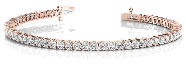 Rose Gold 1 CT Diamond Tennis Bracelet
