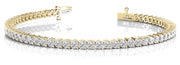 14K Yellow Gold 1 CT Diamond Line Bracelet