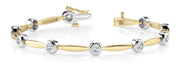 18K Yellow Gold Diamond Fashion Bracelet