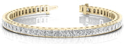 14K Yellow Gold 10.71ctw Square Diamond Bracelet