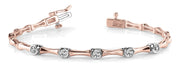 14K Rose Gold Diamond Fashion Bracelet