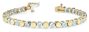 14K Yellow Gold 1ctw Round Diamond Fashion Bracelet